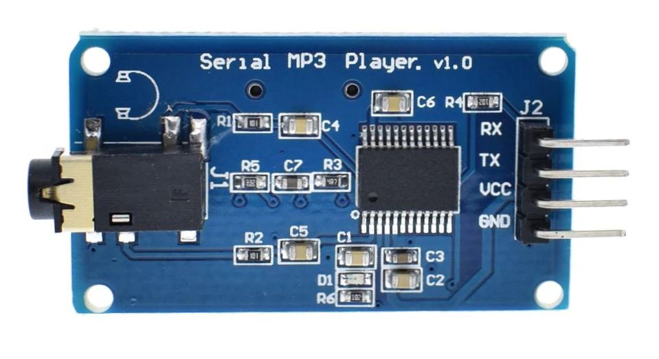 MP3-speler module ondersteunt SD-card UART YX5300 04